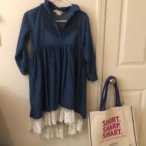 Vintage Denim lace dress